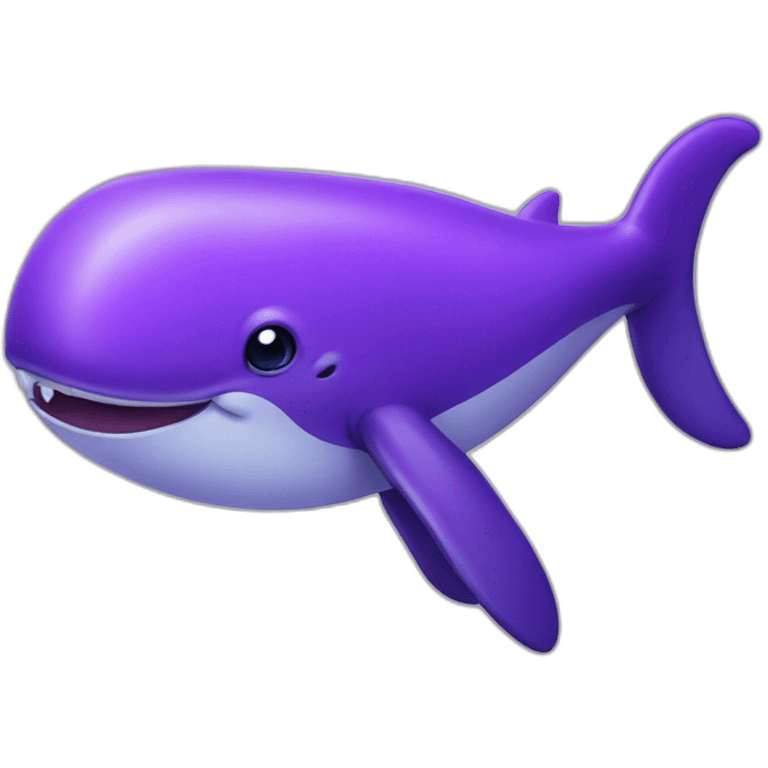 Purple whale  emoji