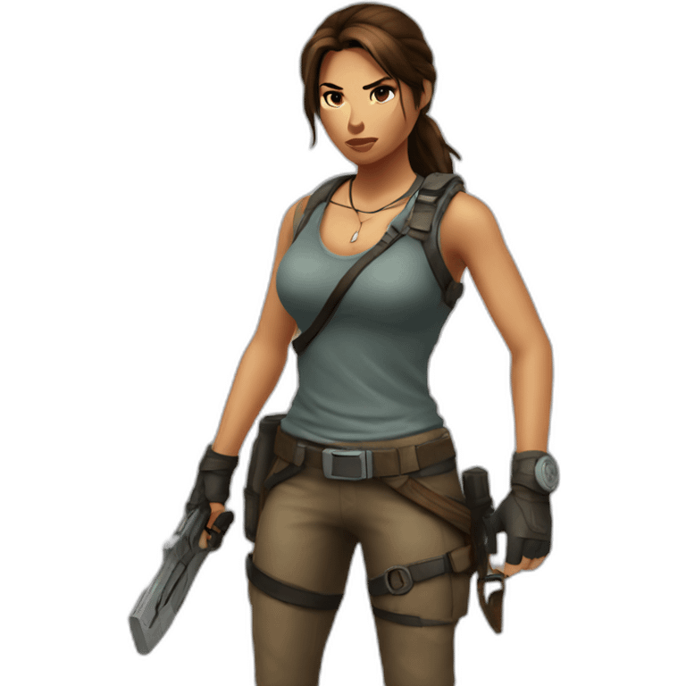 Lara croft emoji