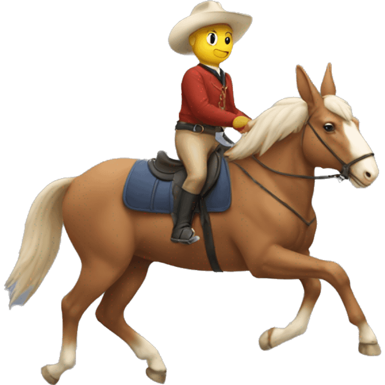 Rabbit riding a horse emoji