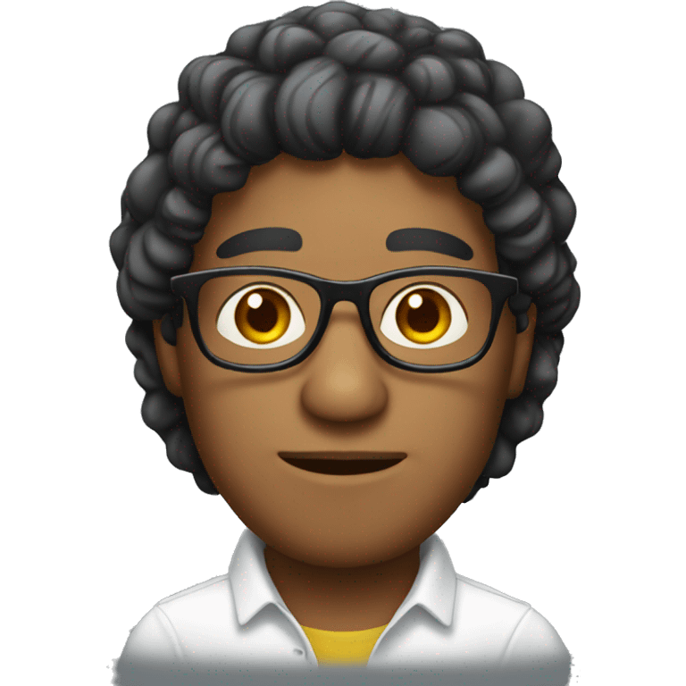 Colombian man with glasses emoji