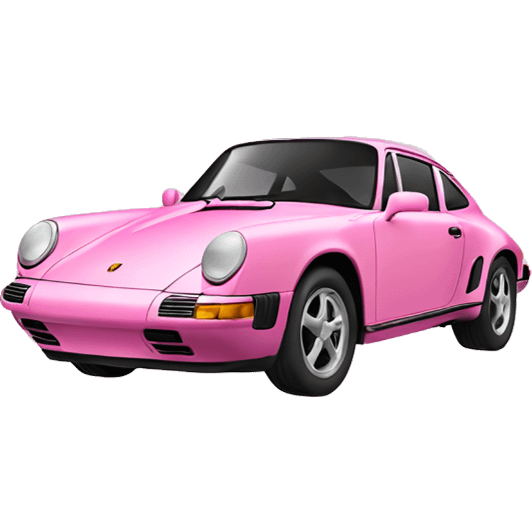 A pink Porsche  emoji