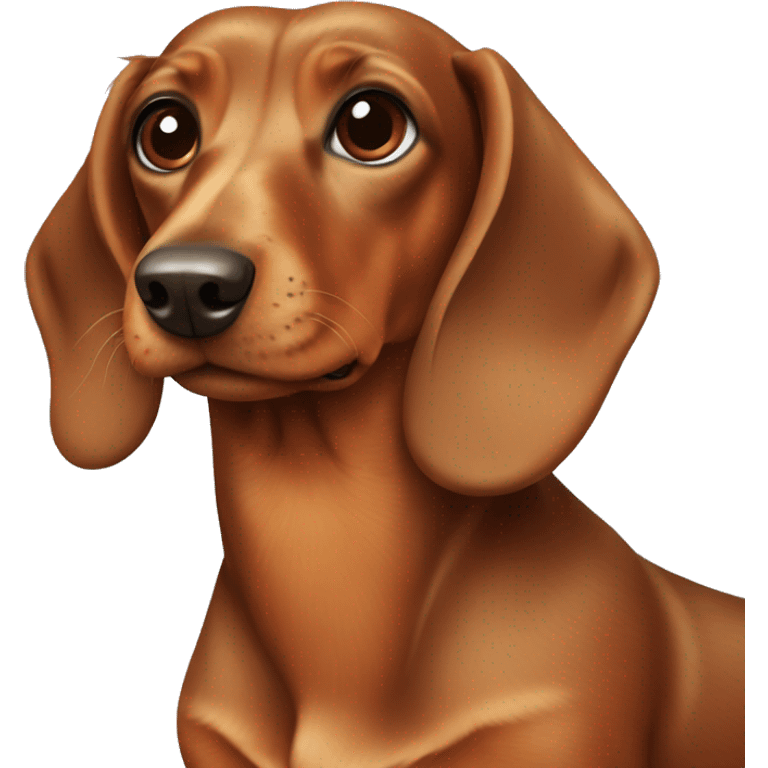 brown dachshund emoji