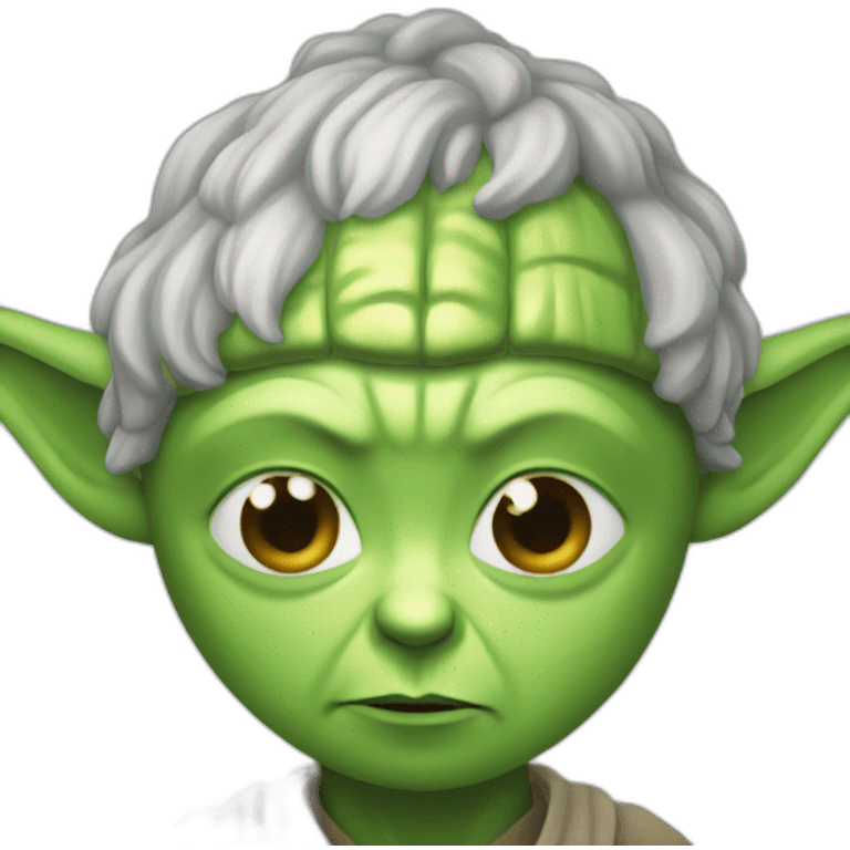 yoda hand on head emoji