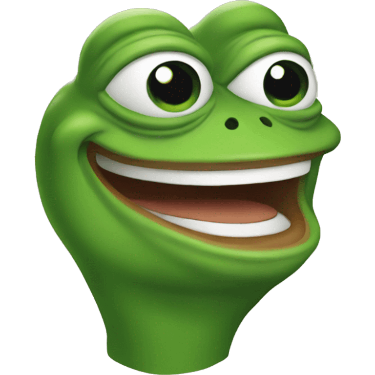 Pepe frog laughing emoji