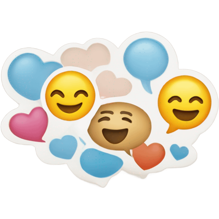 Create a logo using emojis that combines gratitude, warmth, and communication. emoji