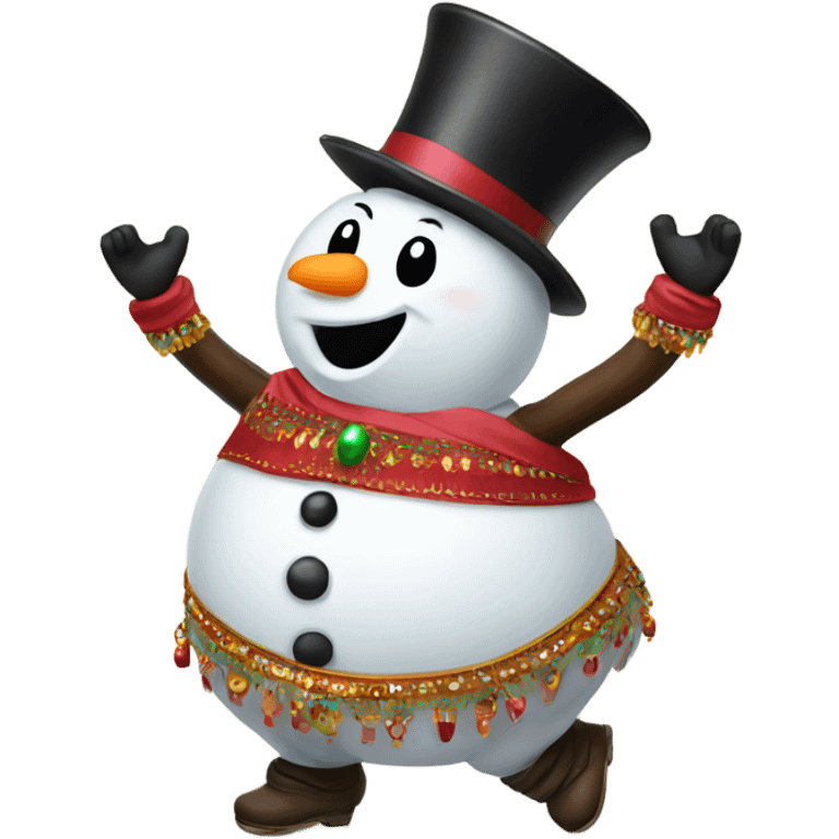 snowman belly dancing  emoji