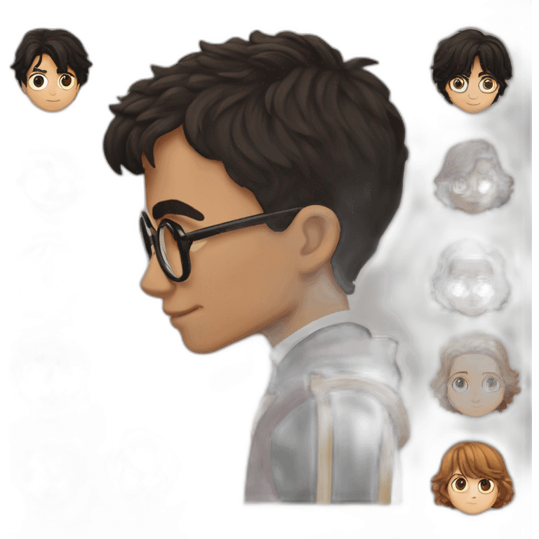 Harry Potter kiss Ermion Granger emoji