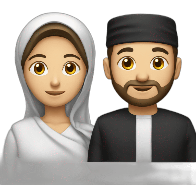 Un musulman et un juif ensemble emoji