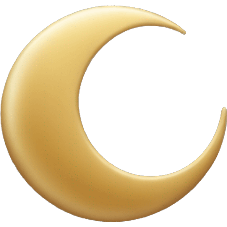 beautiful adorable crescent moon with a celestial theme in dune black and gold colors  emoji