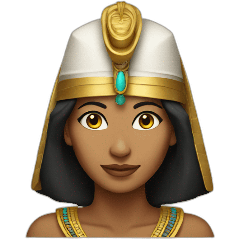 egyptian woman in cat hat emoji