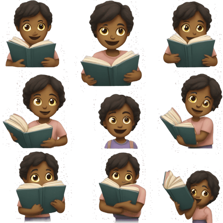 A child holding books emoji