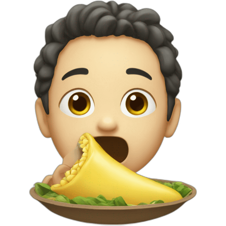 Kirua eating emoji