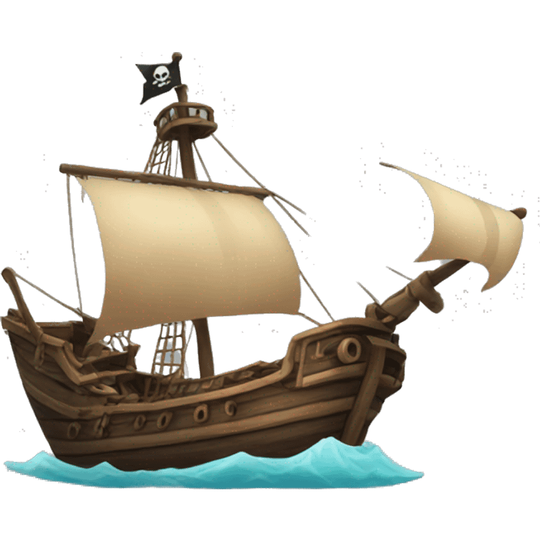 canon pirate boat emoji