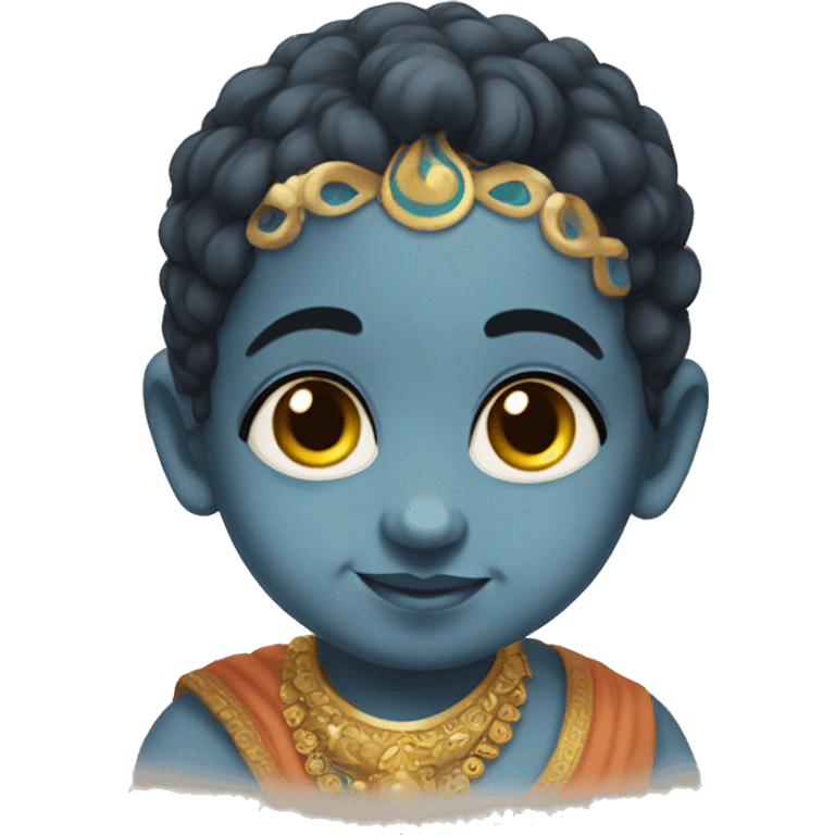 cute baby krishna emoji