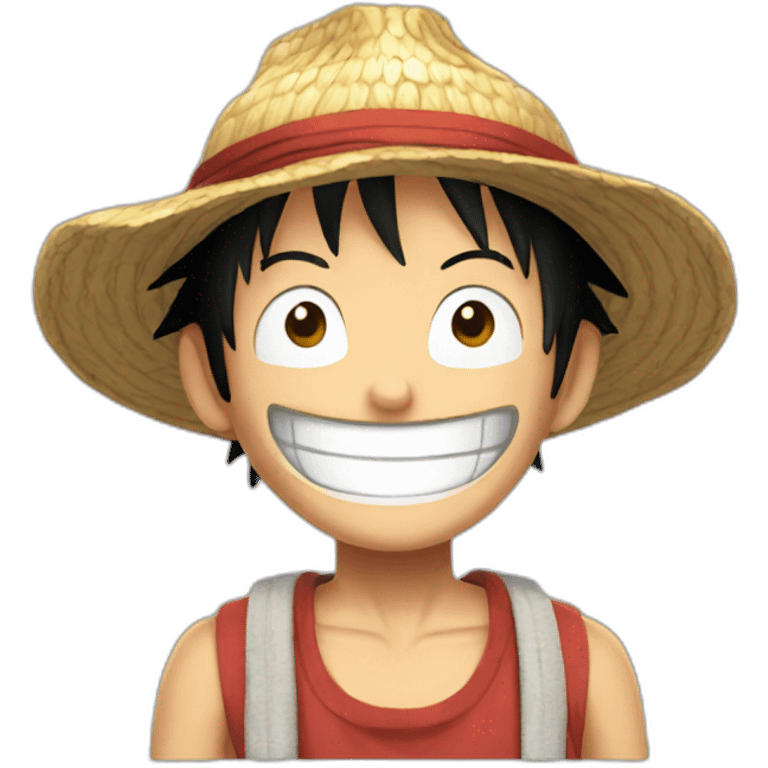 Luffy smiling emoji