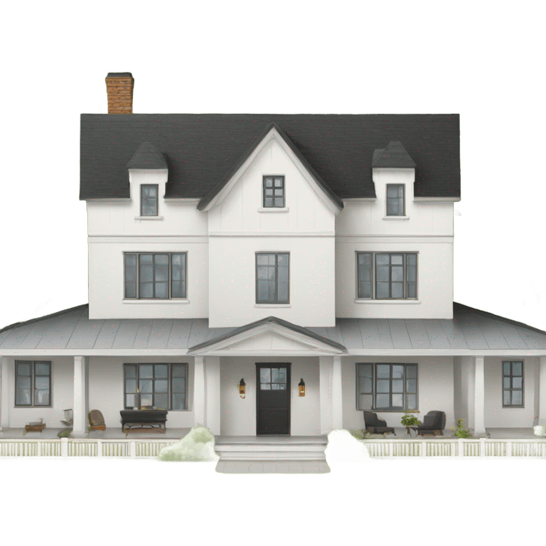 Modern farmhouse mansion emoji