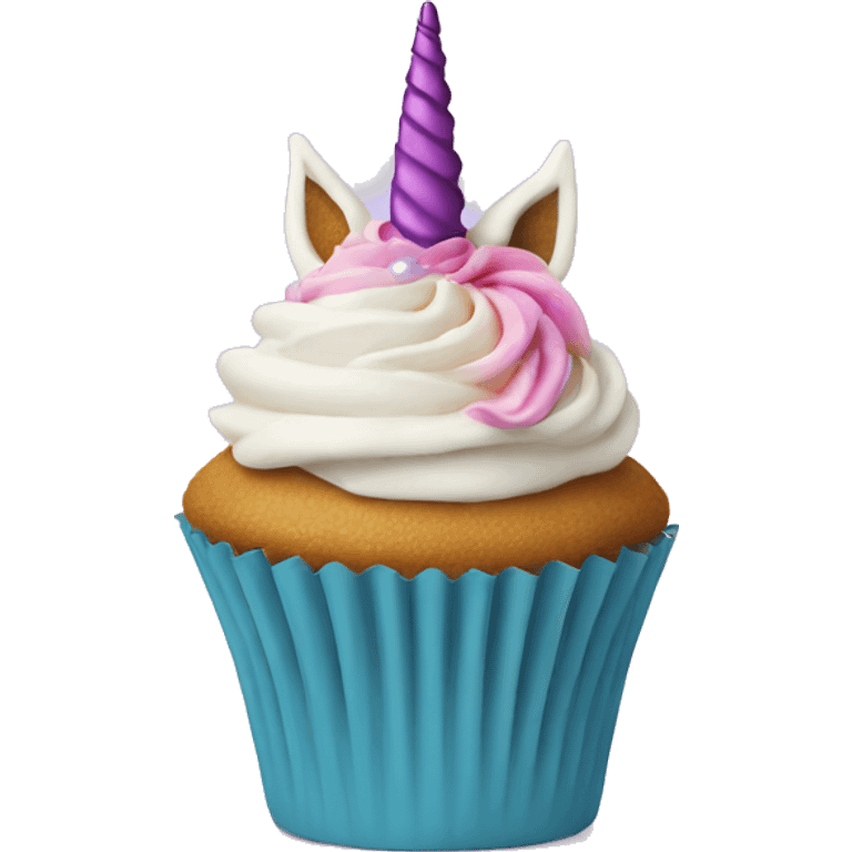 Unicorn cupcake  emoji