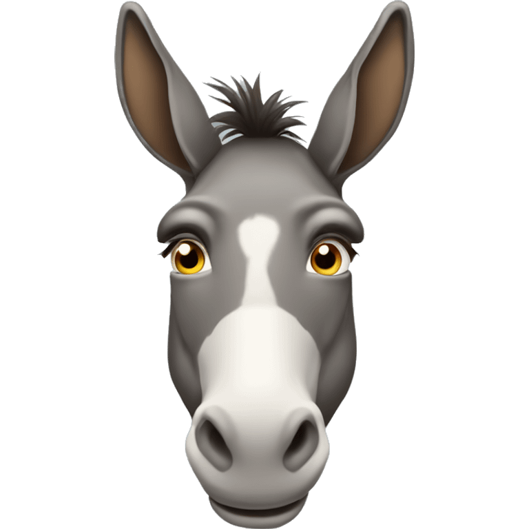 Donkey with big head emoji