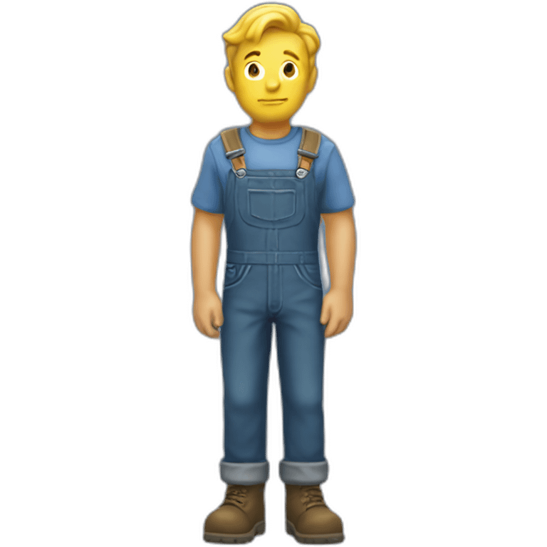 Vault boy in dungarees emoji