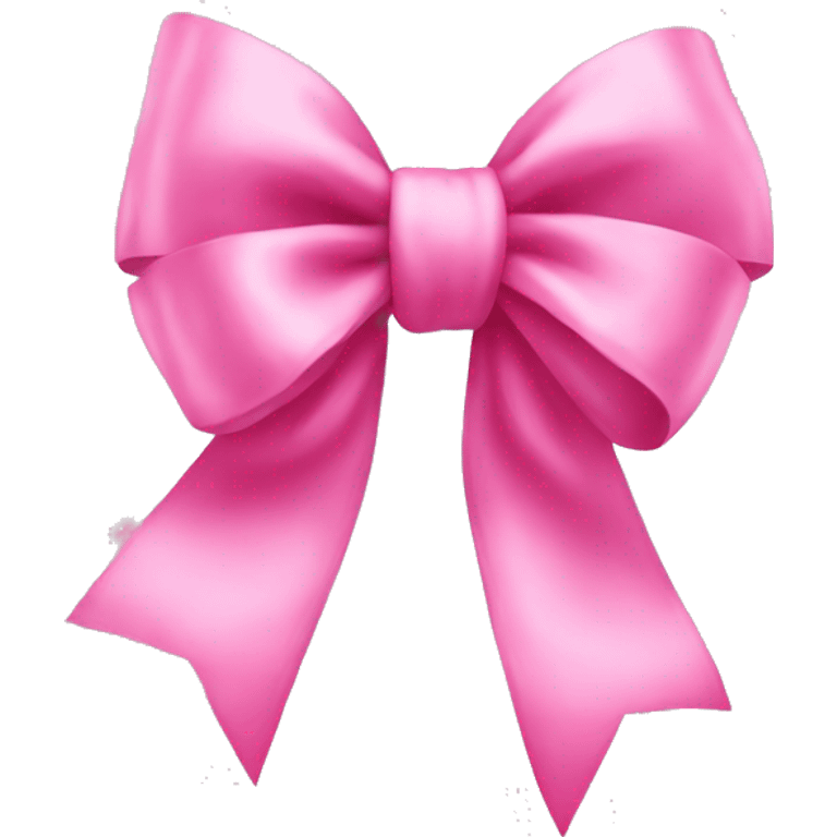 a coquette pink bow emoji