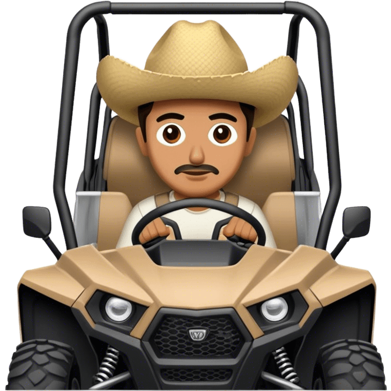 Mexican man in a rzr emoji