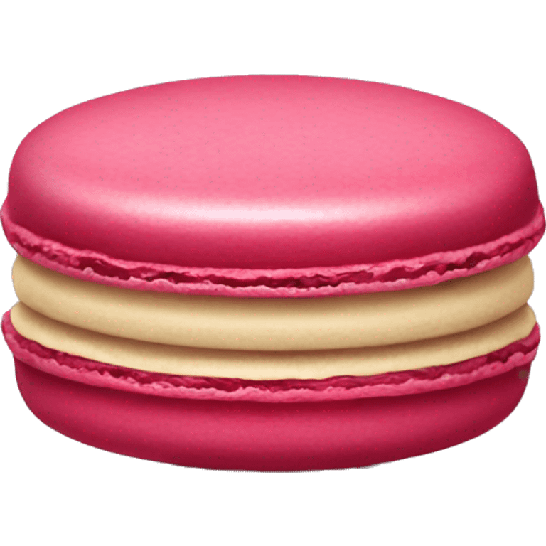 a raspberry macaron emoji