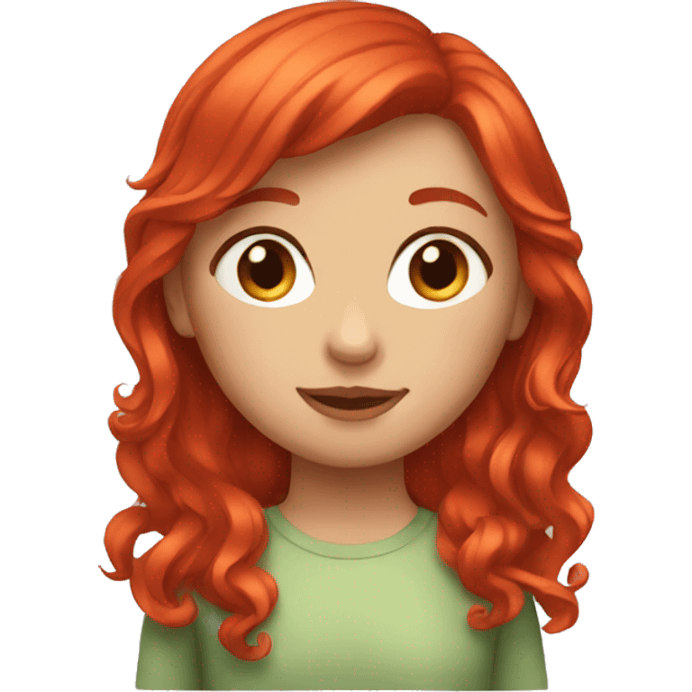 red headed girl  emoji