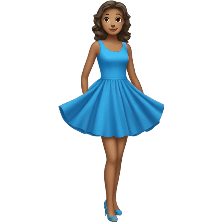 blue dress emoji