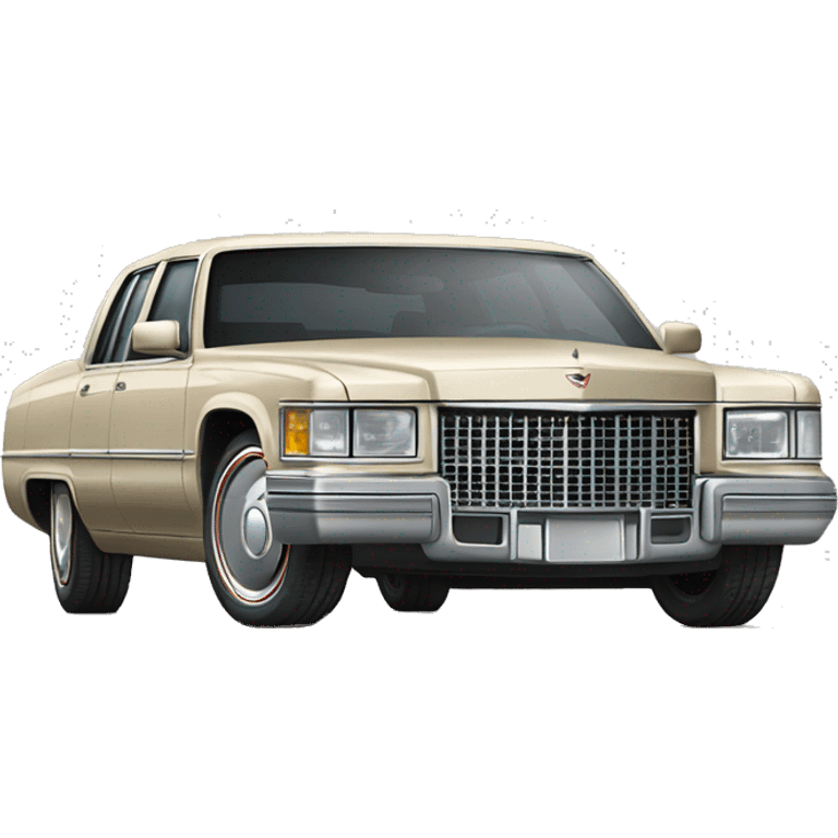 Cadillac deville with spider es emoji