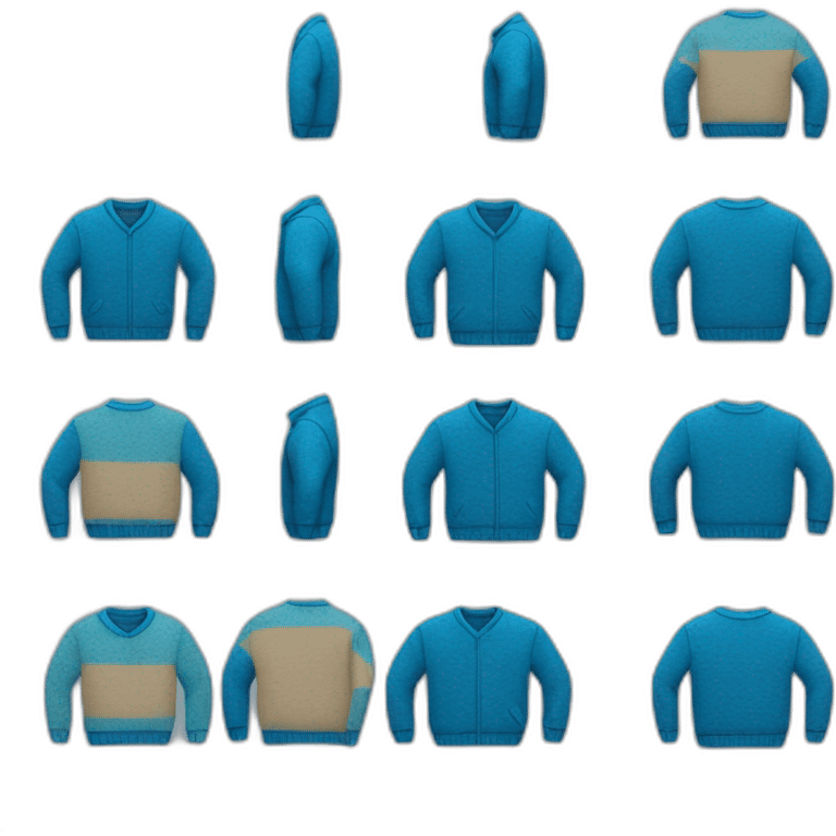 blue sweater product emoji