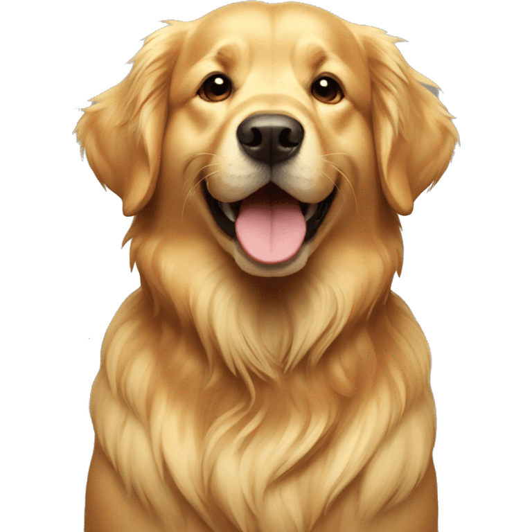 Golden retriever happy emoji