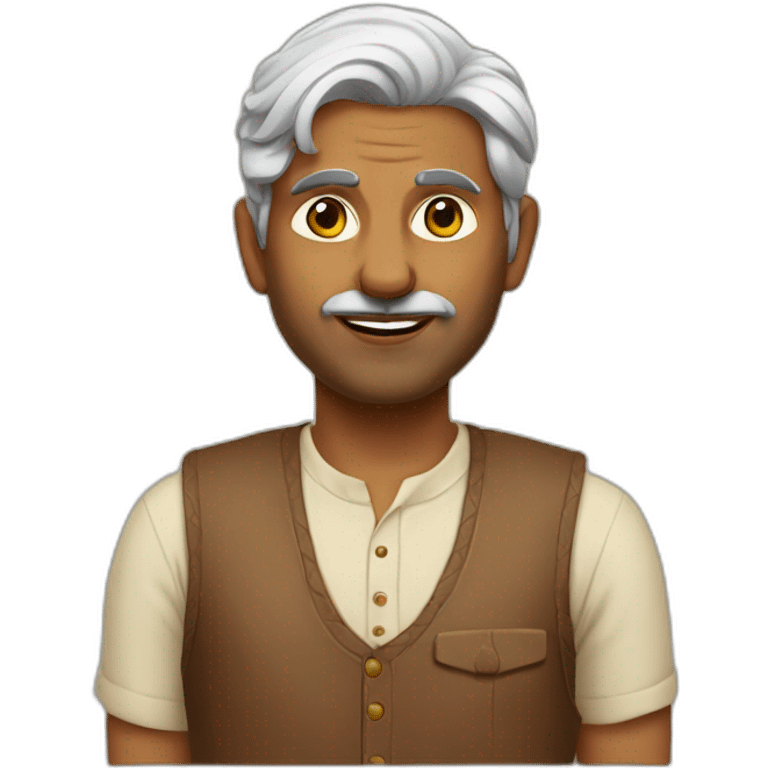 Indian man 40s emoji