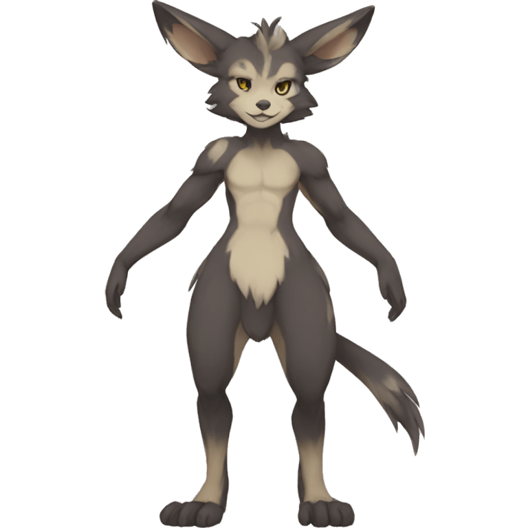 Anthro Sona Fakemon Full Body emoji