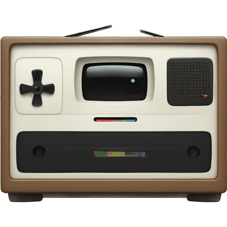 VHS player built in TV emoji