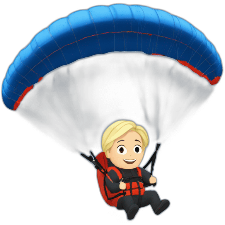 marine le pen paragliding emoji