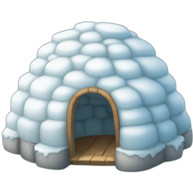 igloo cloudy emoji