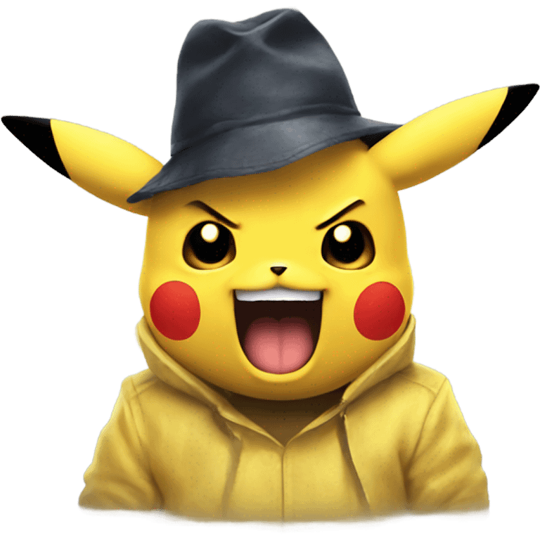 Evil pikachu emoji