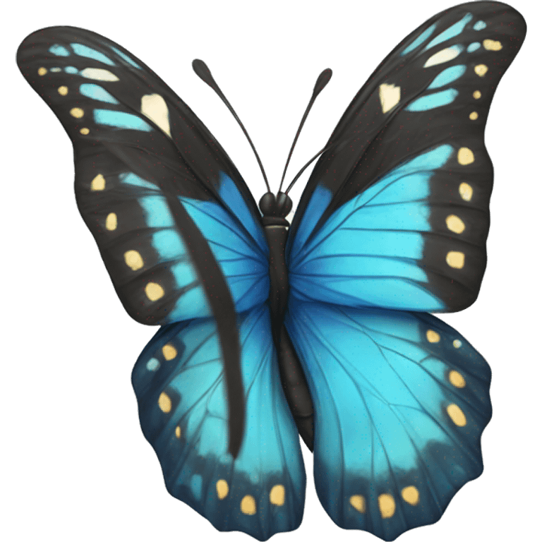 Mariposa azul emoji