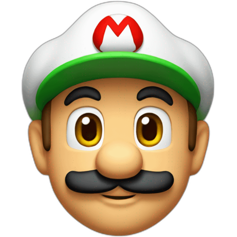 mario with luigi hat emoji