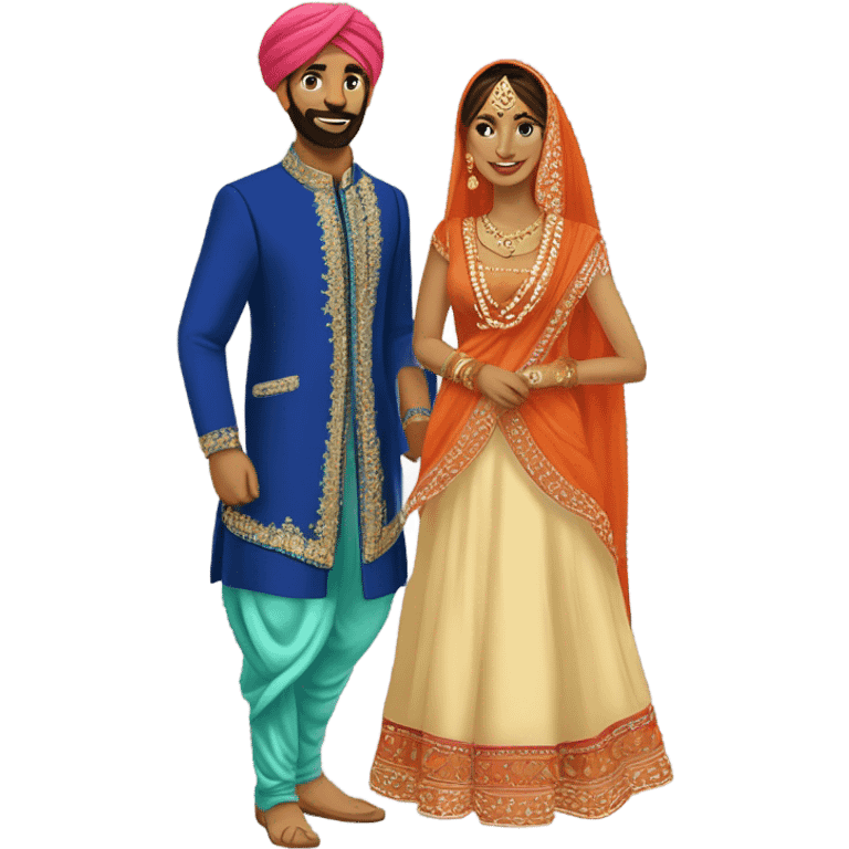 Two punjabi couple emoji