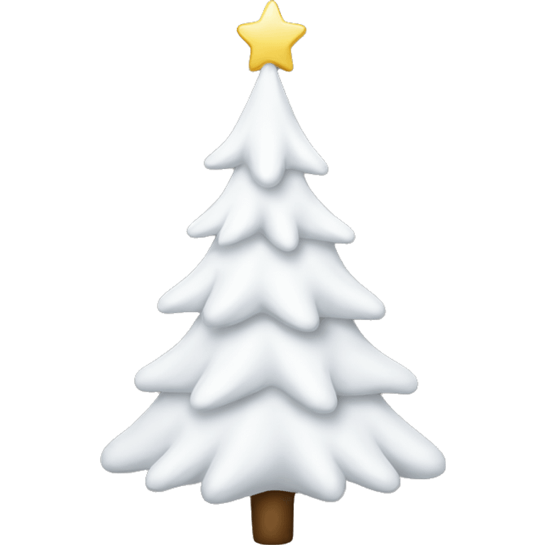 White Christmas tree emoji