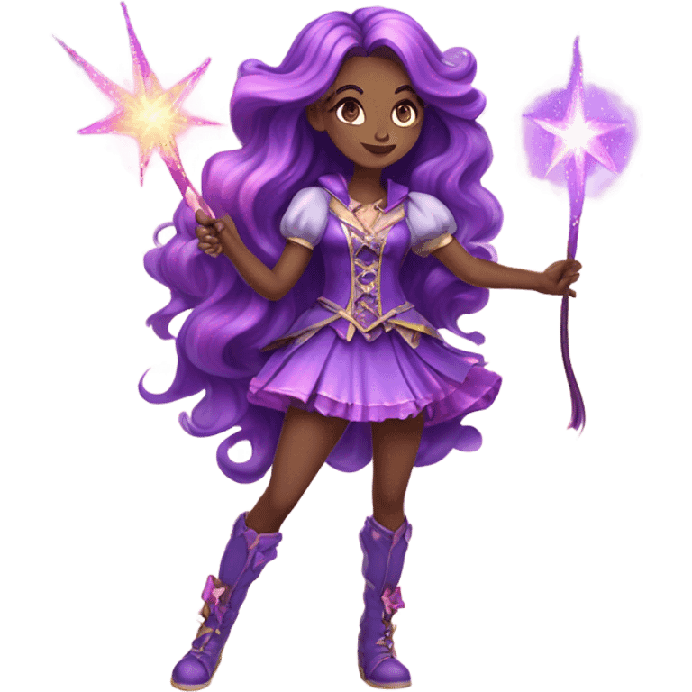 Magical girl anime purple emoji