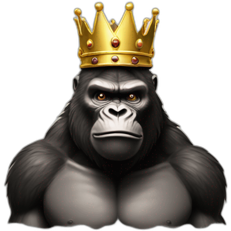 King Kong with crown  emoji