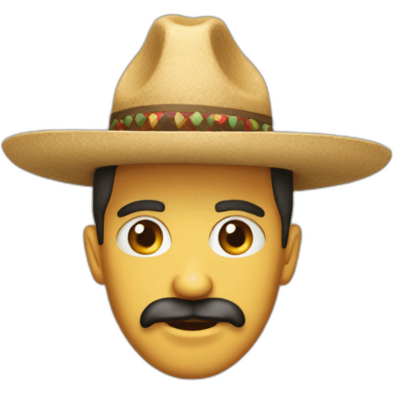 Emoji chapeau mexicain emoji