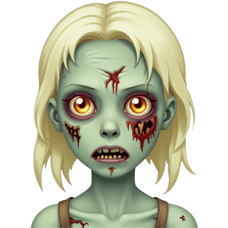 Girl zombie emoji