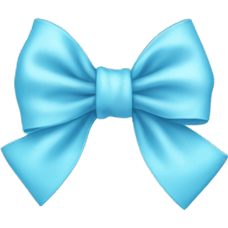 Baby blue bow  emoji