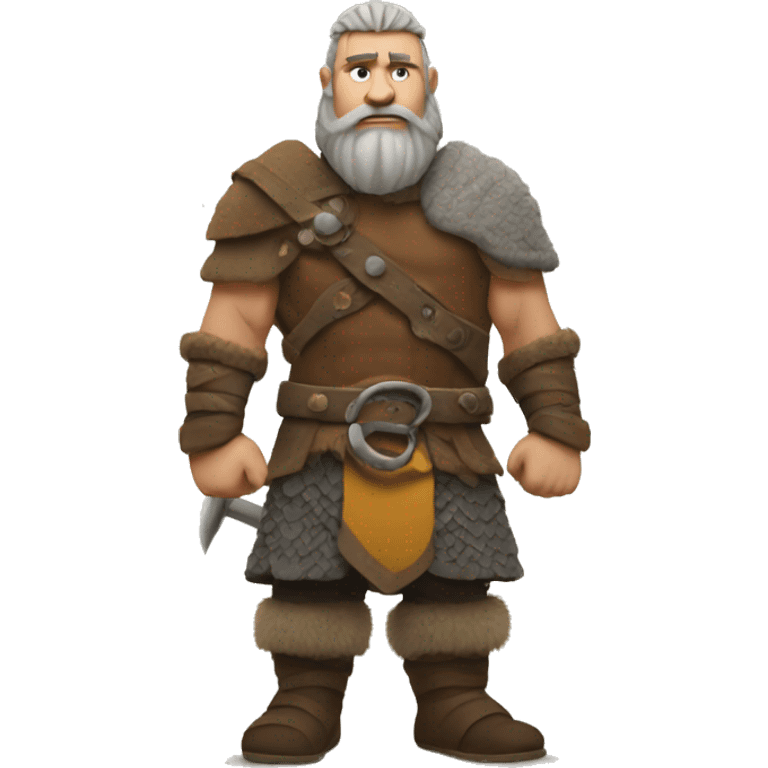 Viking standing tall  emoji