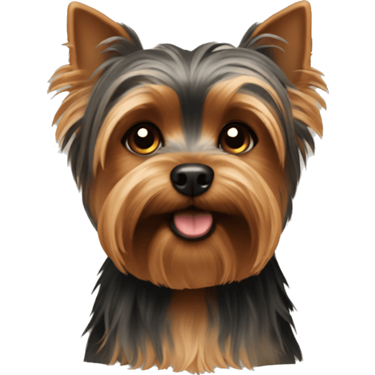 Brown Yorkshire terrier emoji