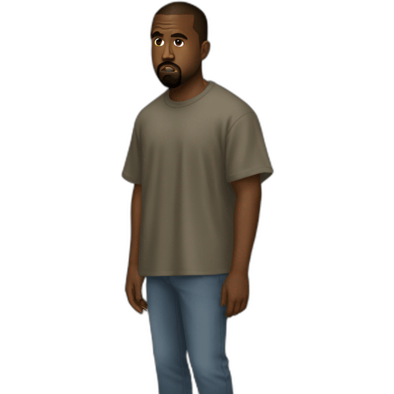 Kanye West 6 feet under emoji