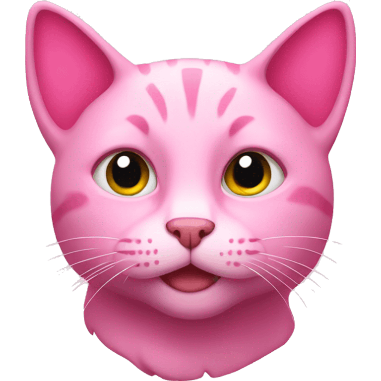 Pink cat emoji